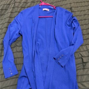 Elegant Royal Blue Women's Cardigan